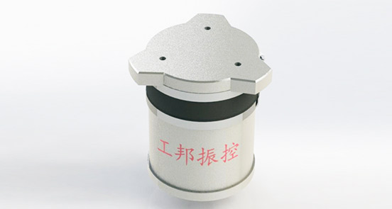 Nonlinear damping steel spring isolator